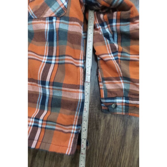 Legendary Whitetails Hooded Flannel Shirt Jacket Mens Medium Plaid Quilted - Picture 9 of 14